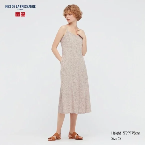 Uniqlo Dresses Uniqlo Idlf Women Rayon Printed Camisole Dress